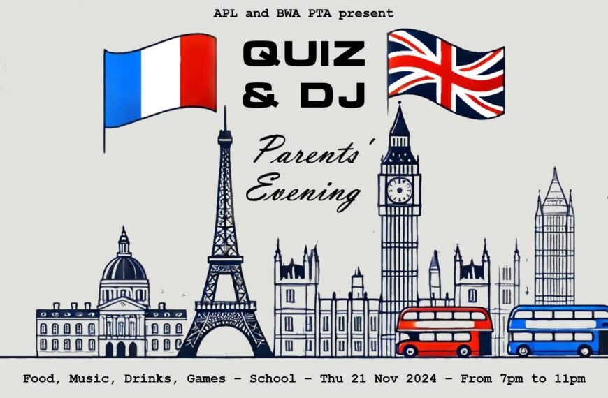 Quiz and DJ Parents’ Evening – Thu 21 Nov