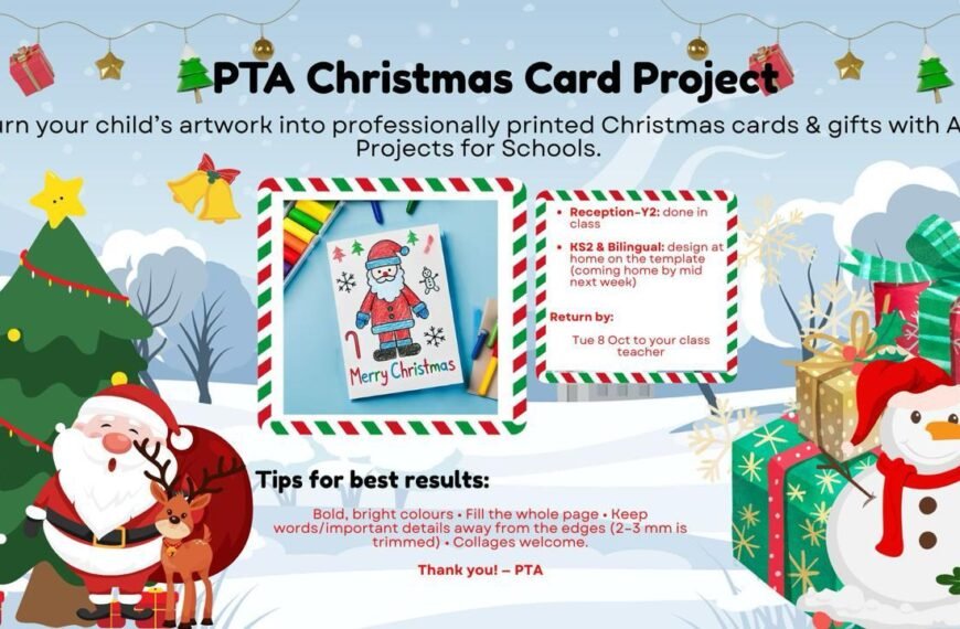 The PTA Christmas Card Project is Live! 🎄