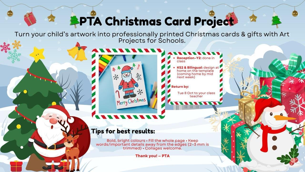 The PTA Christmas Card Project is Live! 🎄