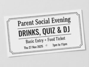 Basic Entry + Food Ticket - Parent Social Evening