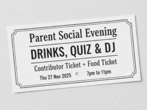 Contributor Ticket + Food Ticket - Parent Social Evening