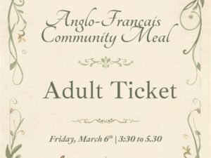 Community Meal - Adult Ticket - Yr6 School Trip Fundraiser