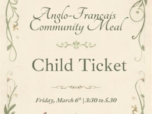 Community Meal - Child Ticket - Yr6 School Trip Fundraiser