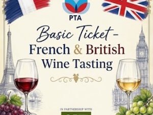 Entry Ticket - French & British Wine Tasting